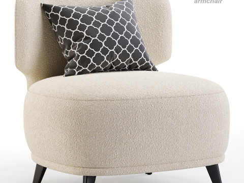Odalie armchair and ottoman by La redoute 3D Модель