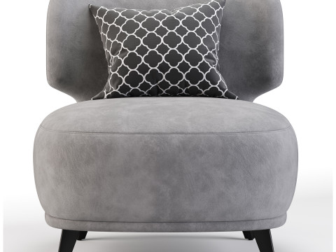 Odalie armchair and ottoman by La redoute 3D Модель