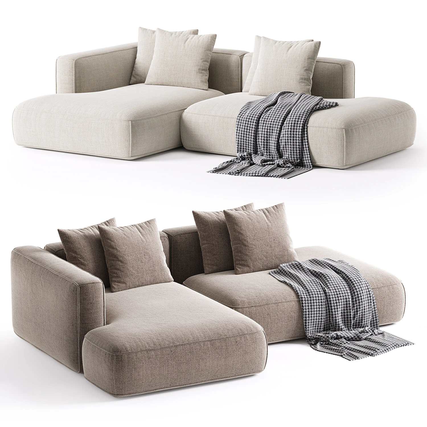 Roxen sofa 3D Model .c4d .max .obj .3ds .fbx .stl .blend 