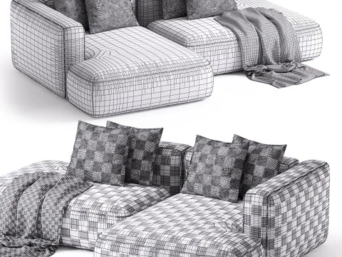 Roxen sofa 3D Model