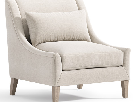 Thea armchair by Potterybarn 3D 모델
