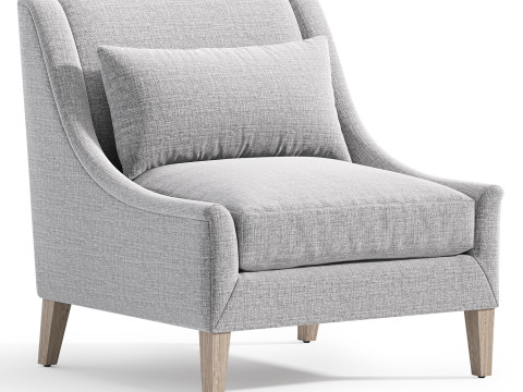 Thea armchair by Potterybarn 3D 모델