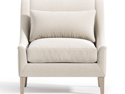Thea armchair by Potterybarn 3D 모델