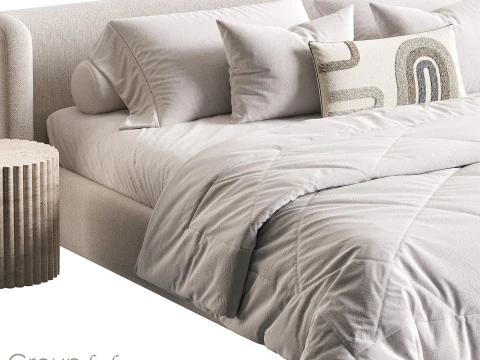 Group bed 3D Model