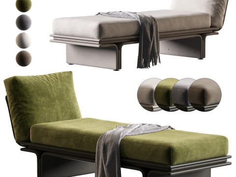 Jazzowy szezlong marki Mascheroni Model 3D