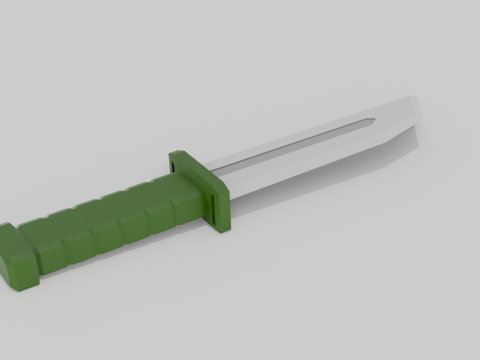 Knife low poly 3D-Modell