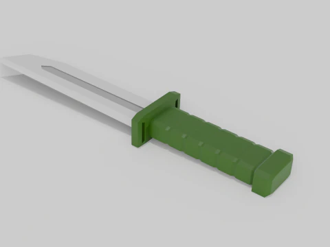 Knife low poly 3D Model