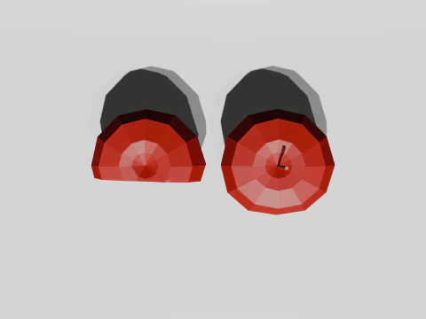 Low poly Apple 3D Model