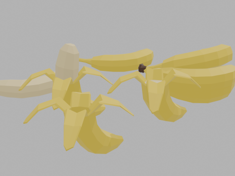 Low Poly Banana 3D 模型