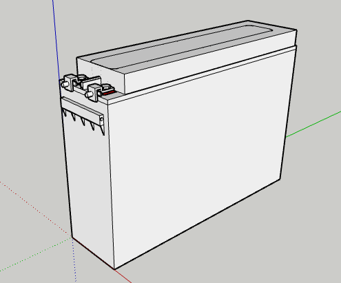Bateria 12-100 3D Модель .c4d .max .obj .3ds .fbx .stl .blend 
