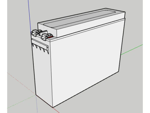 Batterie 12-100 Modèle 3D