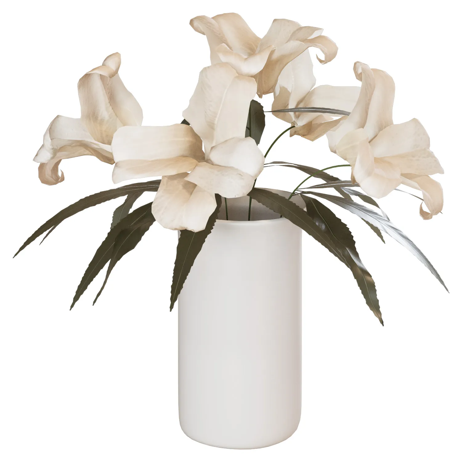 Flowers in Vase 3D Model .c4d .max .obj .3ds .fbx .stl .blend