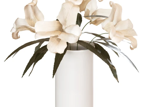 Flowers in Vase 3D Model