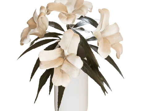 Flowers in Vase 3D Model