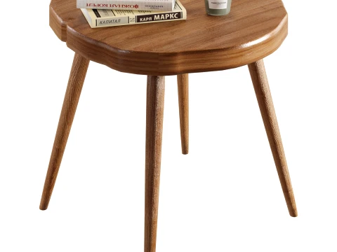 Coffee Table with Decorative Accessories 3D Model