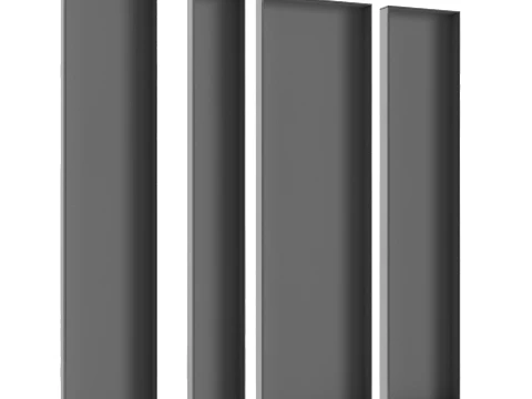 Backlit Stone Wall Panels Set 3D Model