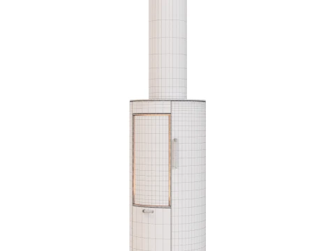 Romotop Soria Wood Burning Stove Fireplace 3D Model