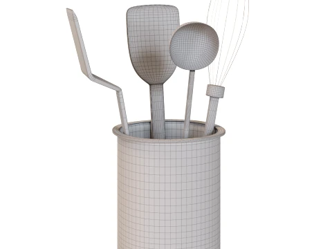 Kitchen Utensils Set 3D Model