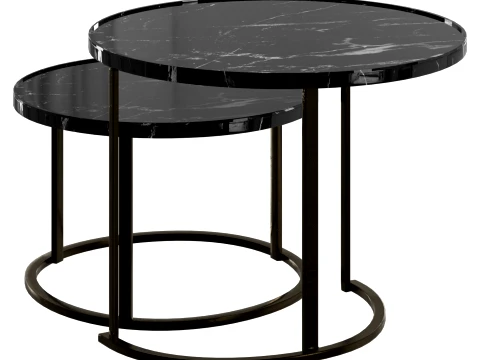 Vega Coffee Tables Set 3D Model