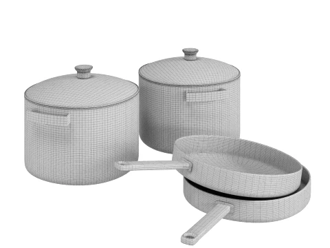 Cookware Set 3D Model