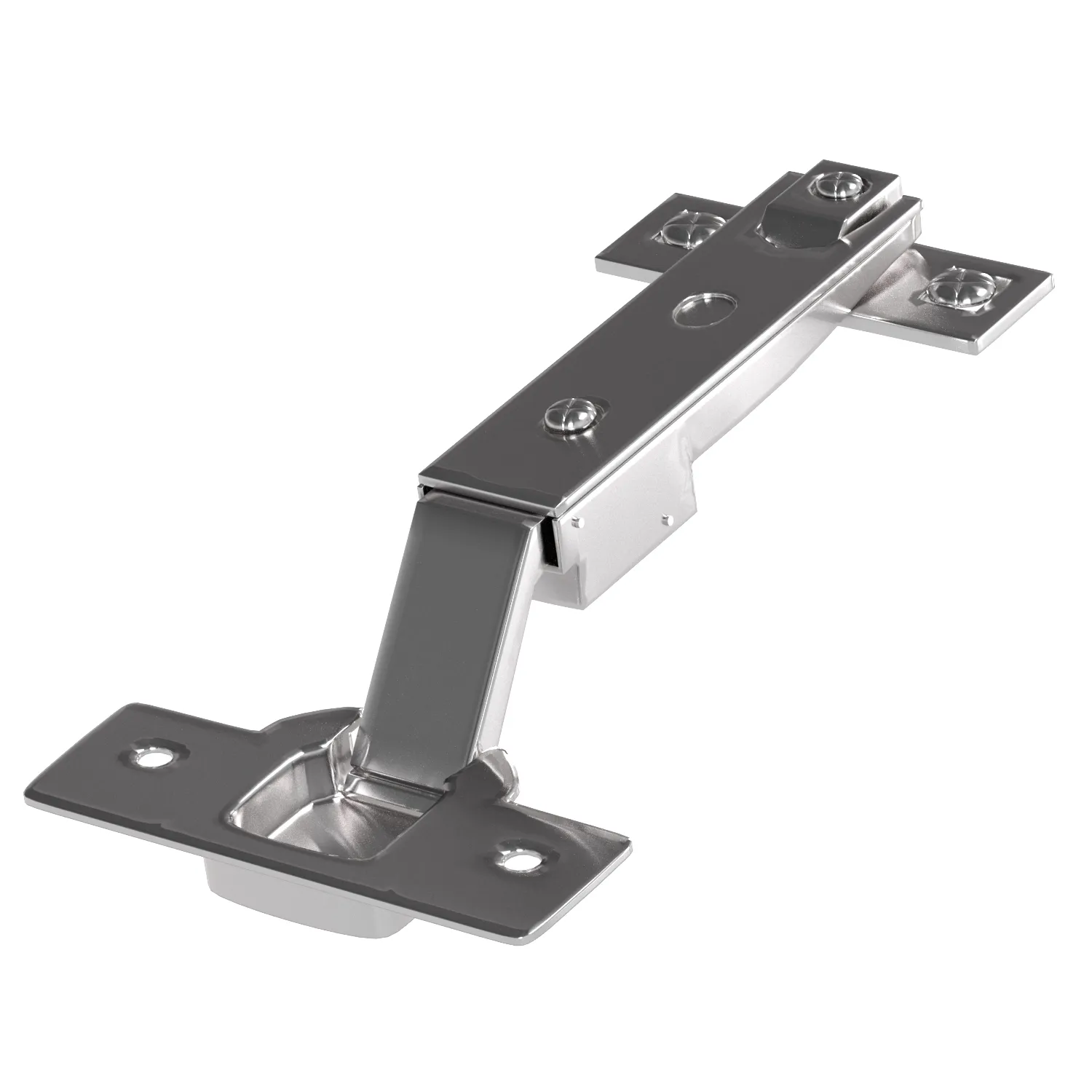 BLUM 91M2550 Overlay Cabinet Hinge Without Soft Close 3D Model .c4d .max .obj .3ds .fbx .stl .blend 
