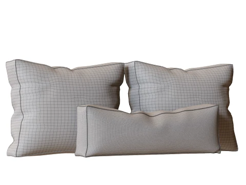 Decorative Pillows Set 3D Model