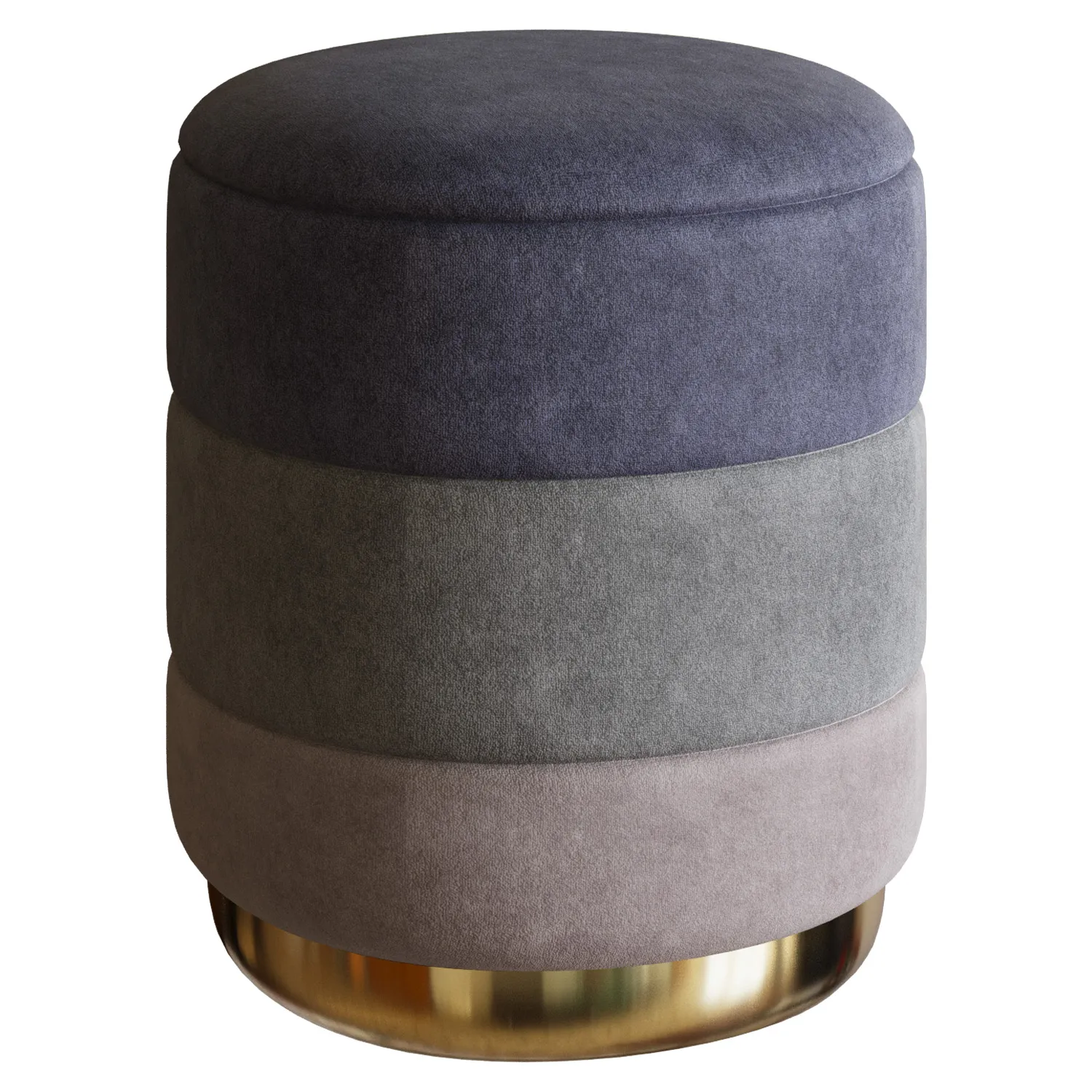 Storage Pouf with Lid 3D Model .c4d .max .obj .3ds .fbx .stl .blend 