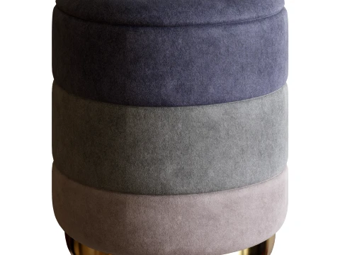 Storage Pouf with Lid 3D Model