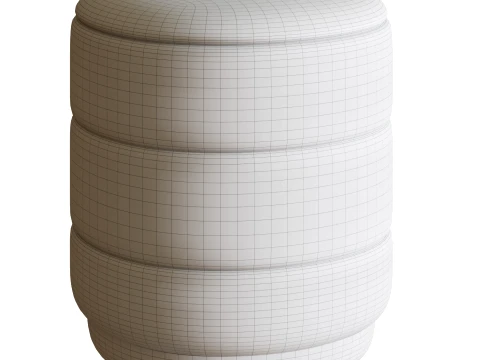 Storage Pouf with Lid 3D Model