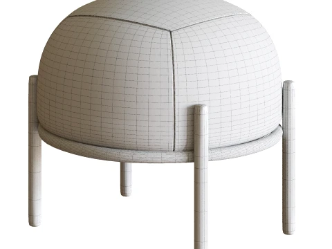 Stone Pouf 3D Model