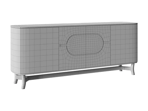 Carolina Brown Dresser 3D Model