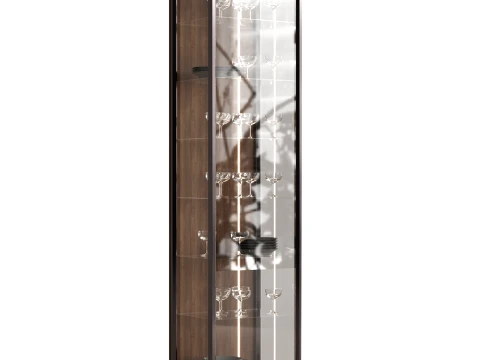Glassware Display Cabinet 3D Model