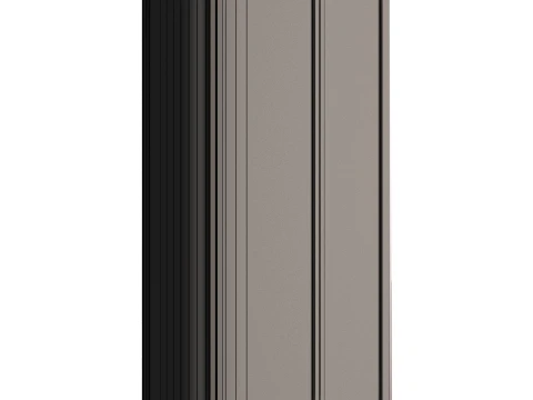 Glass Display Cabinet with Tableware 3D Model