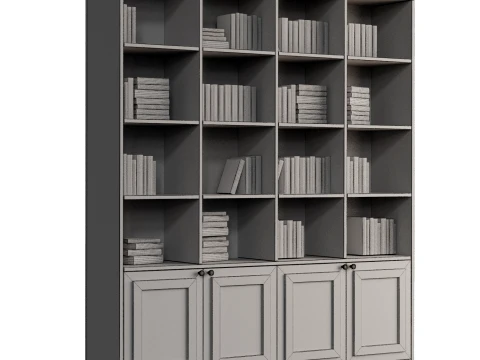 Classic Bookcase 3D Model