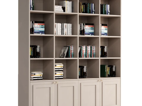 Classic Bookcase 3D Model