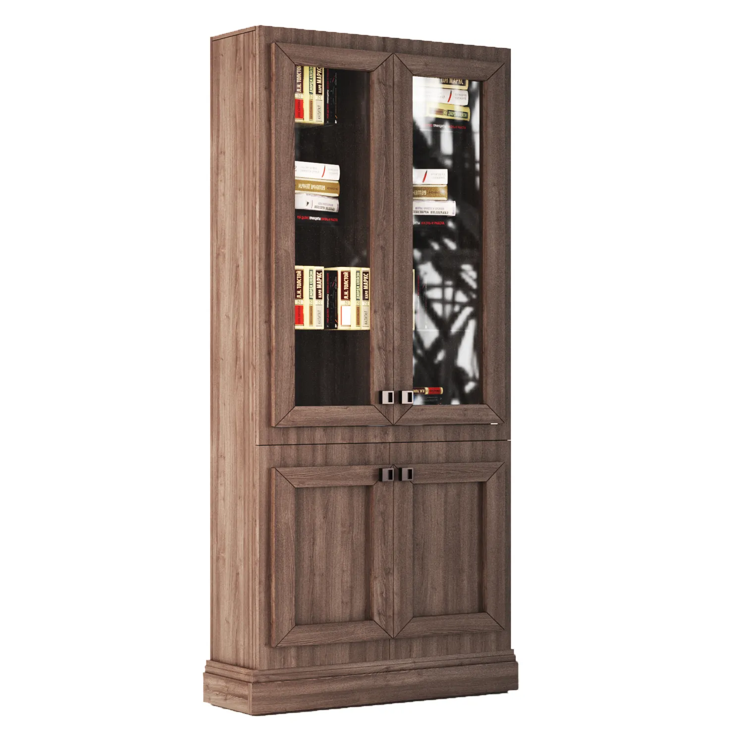 Classic Bookcase 3D Model .c4d .max .obj .3ds .fbx .stl .blend 