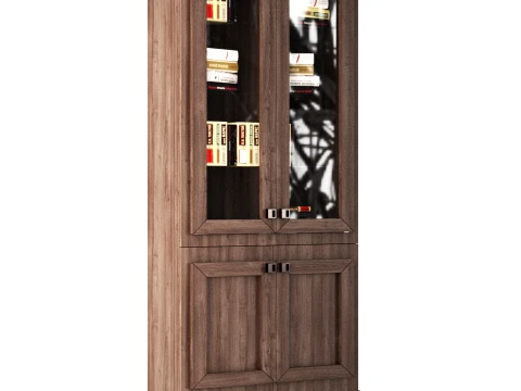 Classic Bookcase 3D Model