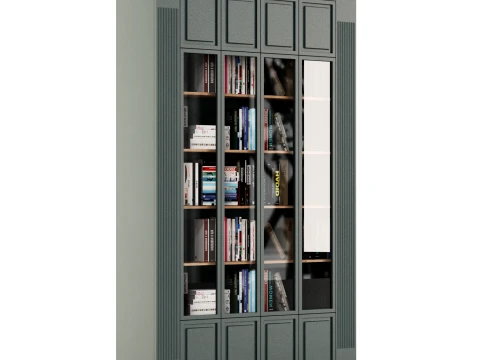 Classic Bookcase 3D Model