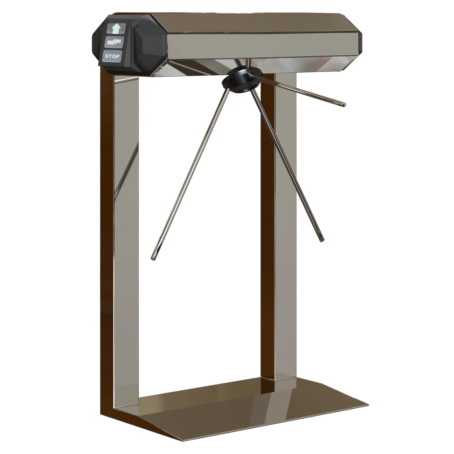 Electronic Turnstile Gate 3D Model .c4d .max .obj .3ds .fbx .stl .blend 
