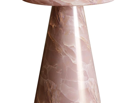 Pink Marble Coffee Table 3D Model