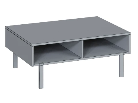 Wooden Coffee Table 3D Model