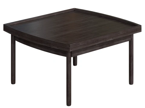 Square Wooden Coffee Table 3D Model