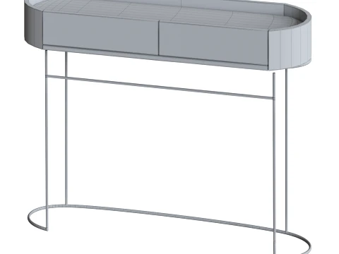 Train Console Table 3D Model