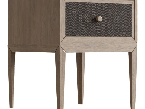 Tai One-Drawer Bedside Table 3D Model