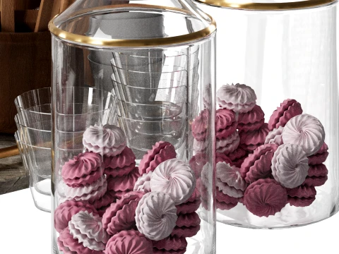 Kitchen Accessories Set 3D Model