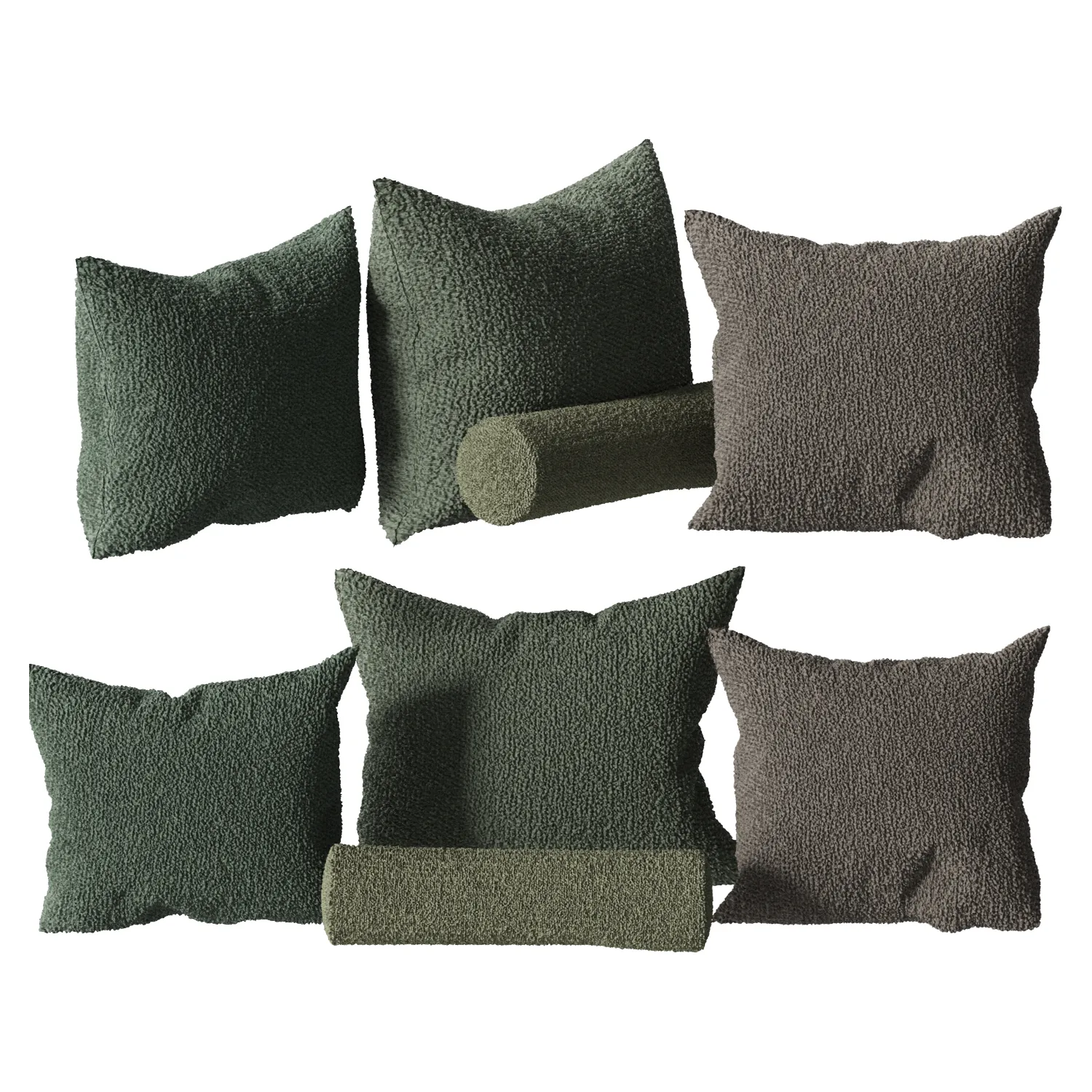 Decorative Pillows Set 3D Model .c4d .max .obj .3ds .fbx .stl .blend 