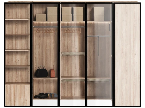 Walk-In Wardrobe 3D Model