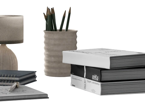 Office Workplace Set 3D Model