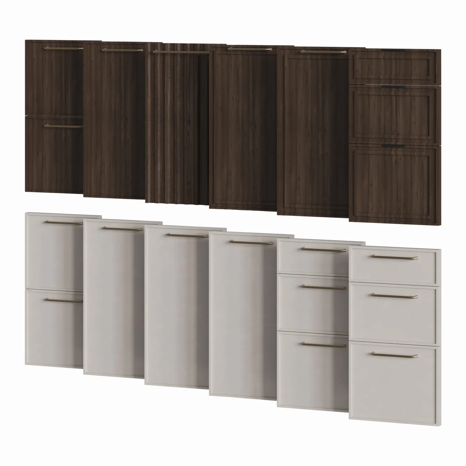 Kitchen Cabinet Fronts 3D Model .c4d .max .obj .3ds .fbx .stl .blend 