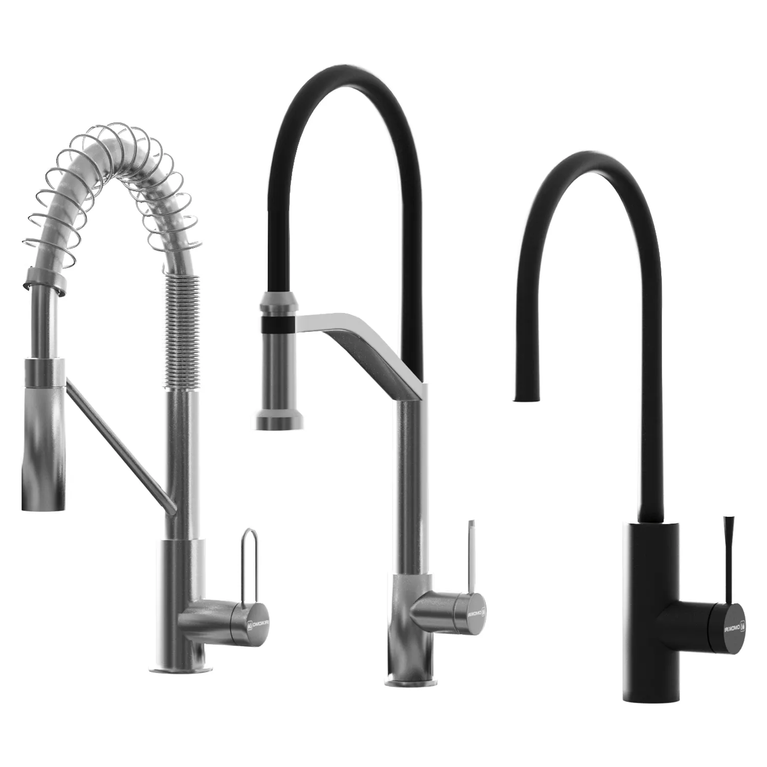 Omoikiri Kitchen Faucet Set 3D Model .c4d .max .obj .3ds .fbx .stl .blend 